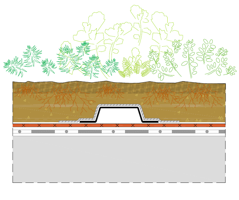 Wasserleitprofil/Stichkanal WLP-24/60 Detail